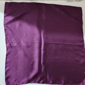 Men's Pocket Square Purple Silk Scarf Pocket Handkerchief Hand Rolled Hem